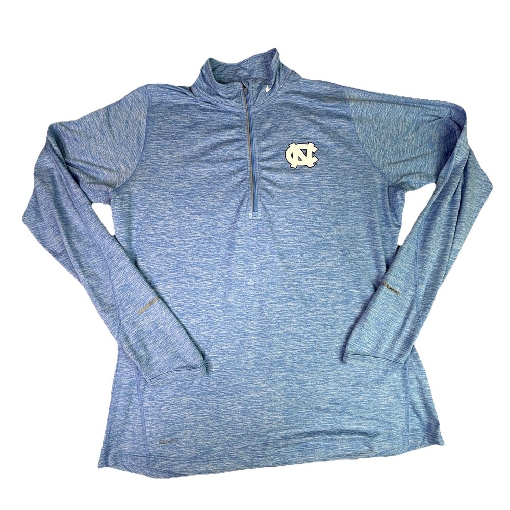 Nike DriFit UNC NCAA Women's XL North Carolina Tar Heels Quarter Zip Pullover